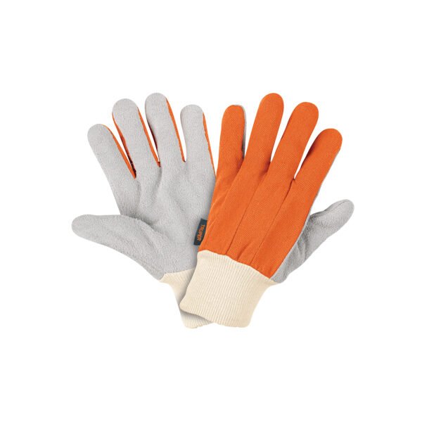 Guantes de carnaza y loneta uso ligero unitalla TRUPER 14244
