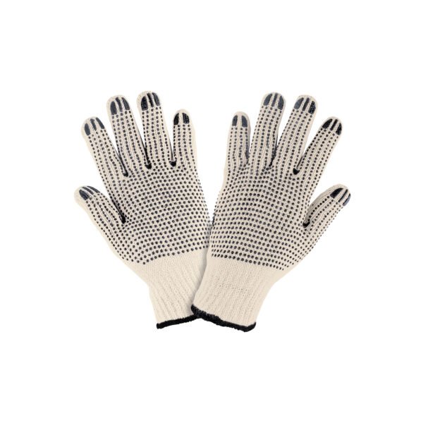 Guantes de algodón con puntos de PVC en palma y dorsoPRETUL 21830