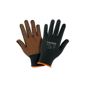 Guantes de poliéster con puntos de PVC en palma M TRUPER 12651