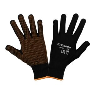 Guantes de poliéster con puntos de PVC en palma G TRUPER 12652