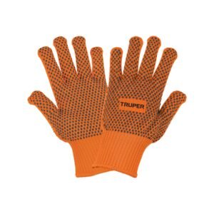 GU-445.jpg Guantes de algodón con puntos de PVC en palma y dorso TRUPE 103925