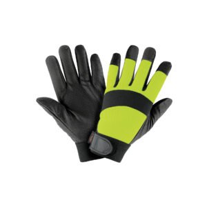 Guantes mecánico alta visibilidad palma poliuretano verde 13194