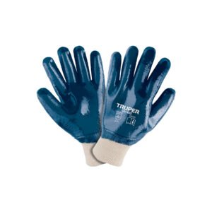 GU-835.jpg Guantes de algodón recubiertos de nitrilo puño tejidoTRUPER 15244