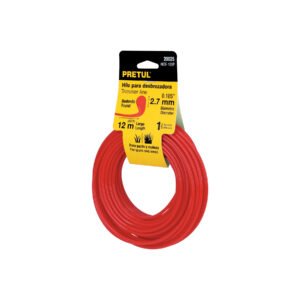 Hilo redondo para desbrozadora 2.7mm x12m tarjeta PRETUL 20025