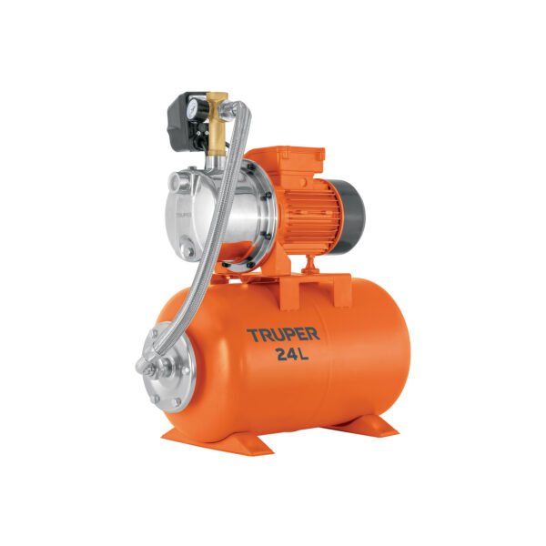 Equipo hidroneumático 24L bomba jet inox. 3/4 HP TRUPER 104046