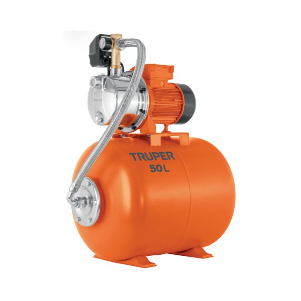 Equipo hidroneumático 50L bomba jet inox. 3/4 HP TRUPER 104047