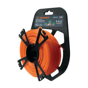 Hilo redondo p/desbrozadora 2.4mmx78m tarjeta tipo carrete 17609