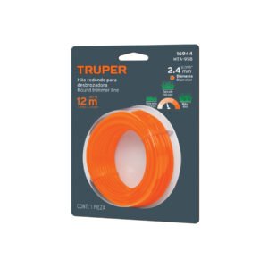 Hilo redondo para desbrozadora 2.4mm x 12m tarjetaTRUPER 16944