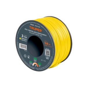 Hilo redondo para desbrozadora 3mm x 168m carreteTRUPER 17645