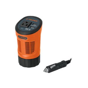 Inversor de corriente 120 W tipo vaso 2 puertos USB Truper 15725