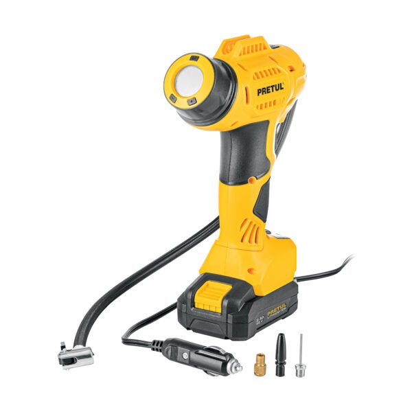 Inflador de aire 20V 1 batería 2Ah PRETUL 29074