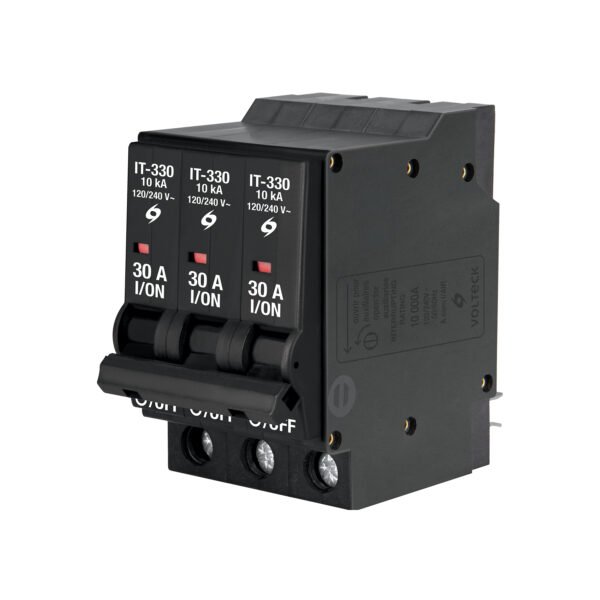 Interruptor de 3 polos 30A enchufable VOLTECK 47515