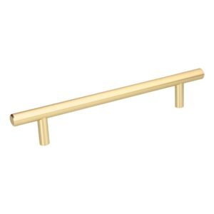 Jaladera de acero 160mm línea Cilindro latón brillante 43872