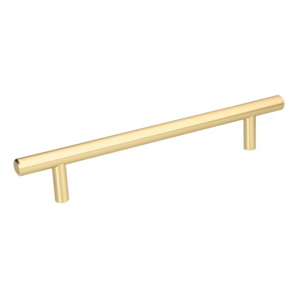 Jaladera de acero 160mm línea Cilindro latón brillante 43872