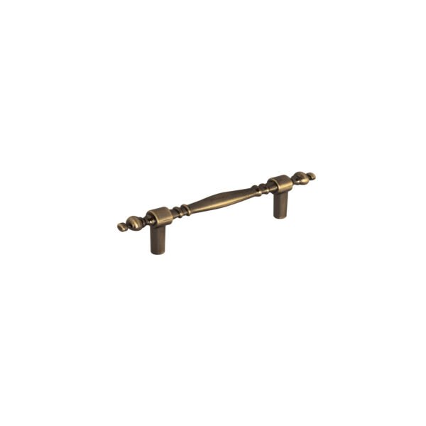 Jaladera metálica de 76 mm estilo Colonial latón antiguo 43837