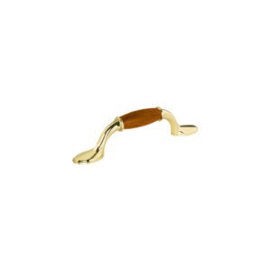JAL-0621.jpg Jaladera metálica 76mm latón brillante inserto tipo madera 43832