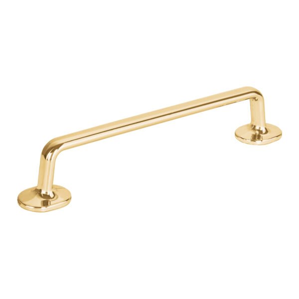 Jaladera de 128mm línea Oviedo latón brillante HERMEX 45796