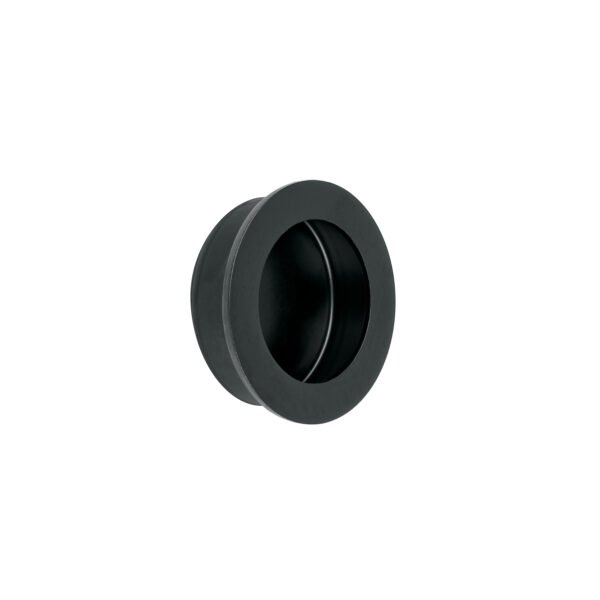 Jaladera de embutir circular No. 3 acabado negro 47802