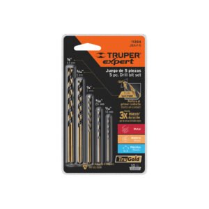 JBAV-5.jpg Juego de 5 brocas HSS para metal Truper Expert 11394
