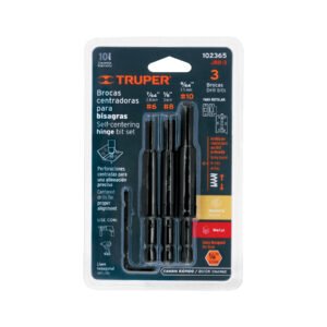 JBB-3.jpg Juego de 3 brocas para bisagra TRUPER 102365