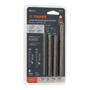 JBCT-4.jpg Juego de 4 brocas para concreto TRUPER 102706