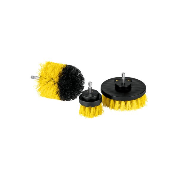 Juego de 3 cepillos multiusos para taladro Pretul 28152