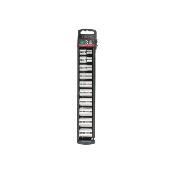 Juego de 10 dados cuadro 1/2 std Truper 14176