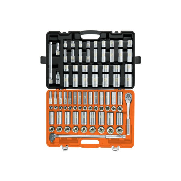 Juego de 83 herramientas cuadro 1/2 std y mm para mecánico 102390