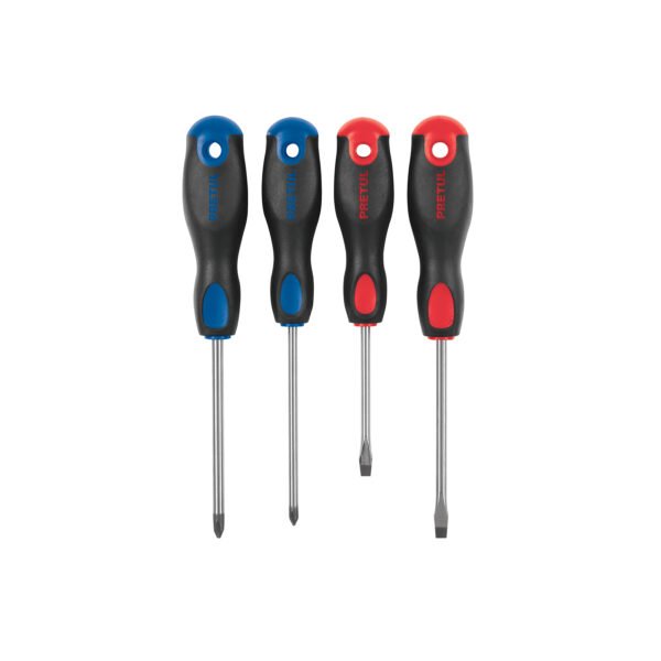 Juego de 4 desarmadores mango Comfort Grip Pretul 20218