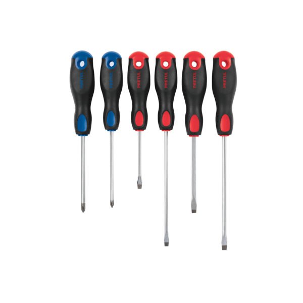 Juego de 6 desarmadores mango Comfort Grip Pretul 20220