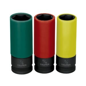 JDI-1-2X3LP.jpg Juego 3 dados largos 1/2 impacto protección plástica 6p std 100941