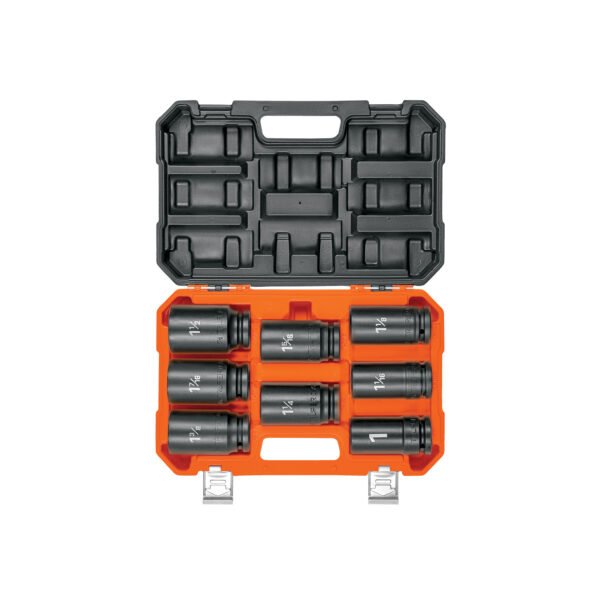 Juego de 8 dados largos cuadro 3/4 de impacto 6 puntas std 100948