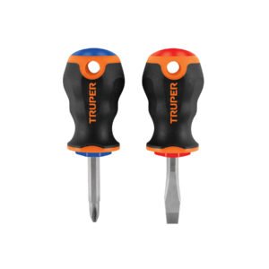 Dúo de desarmadores 1/4 x 1-1/2 mango Comfort Grip Truper 19624