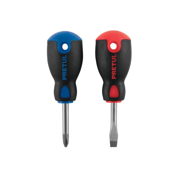 Dúo de desarmadores 1/4 x 1-1/2 mango Comfort Grip Pretul 20217