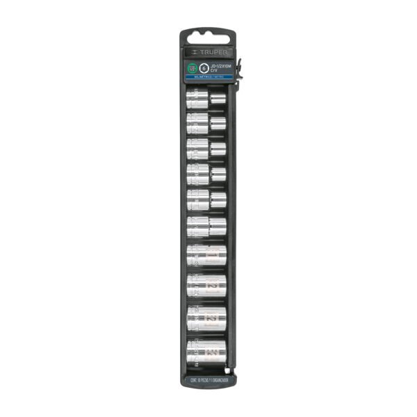 Juego de 10 dados cuadro 1/2 torx Truper 10026