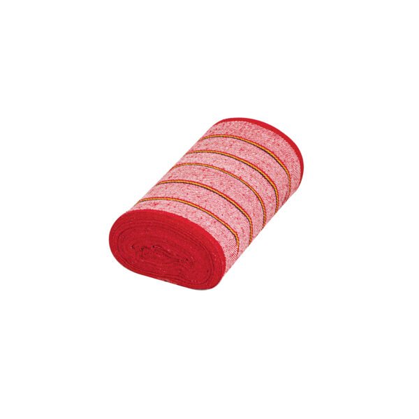Rollo de 25 m de jerga sarga gruesa roja KLINTEK 57057