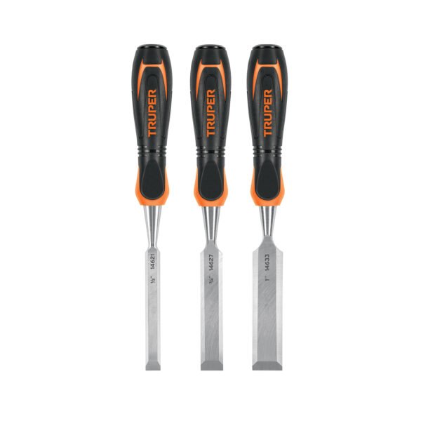 Juego de 3 formones mango Comfort Grip Truper 17759