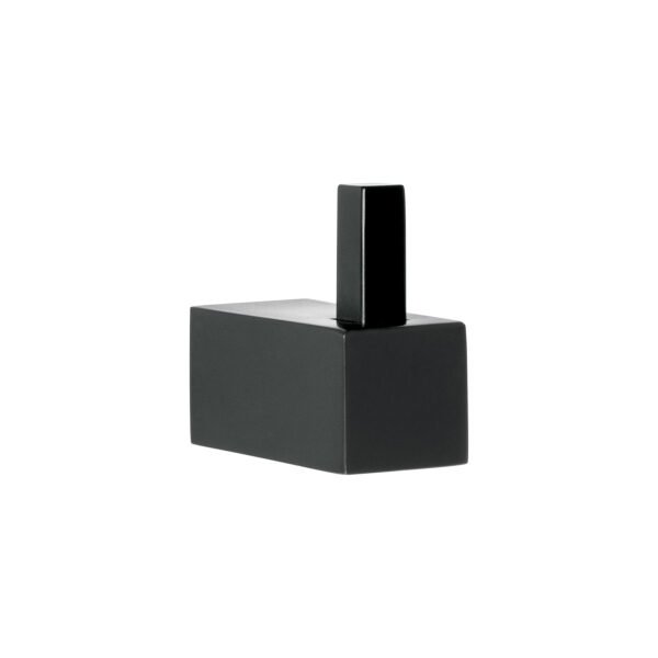 Gancho sencillo para toallas negro FOSET KUBO 44358