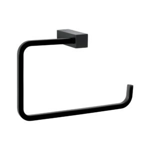 Toallero de argolla negro FOSET KUBO 44369