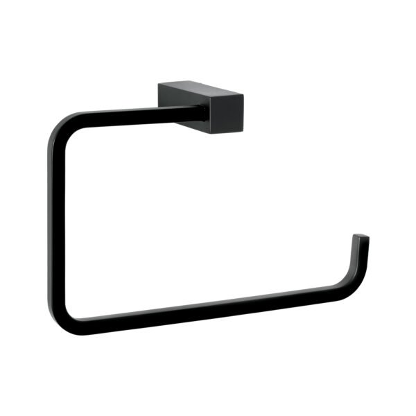 Toallero de argolla negro FOSET KUBO 44369