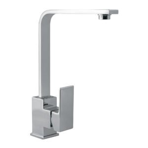 Monomando cuello alto para fregadero cromo FOSET KUBO 44073
