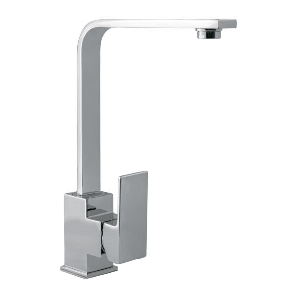 Monomando cuello alto para fregadero cromo FOSET KUBO 44073