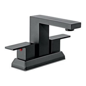 KUM-43M.jpg Mezcladora para lavabo 4 negro FOSET KUBO 44229
