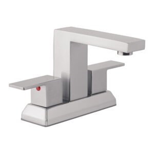 KUM-43N.jpg Mezcladora para lavabo 4 satín FOSET KUBO 44228