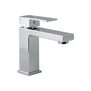 KUM-45.jpg Monomando corto para lavabo cromo FOSET KUBO 44066
