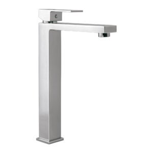 KUM-46.jpg Monomando alto para lavabo cromo FOSET KUBO 44072
