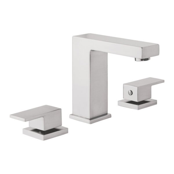 Mezcladora para lavabo taladros separados satín FOSET KUBO 44258