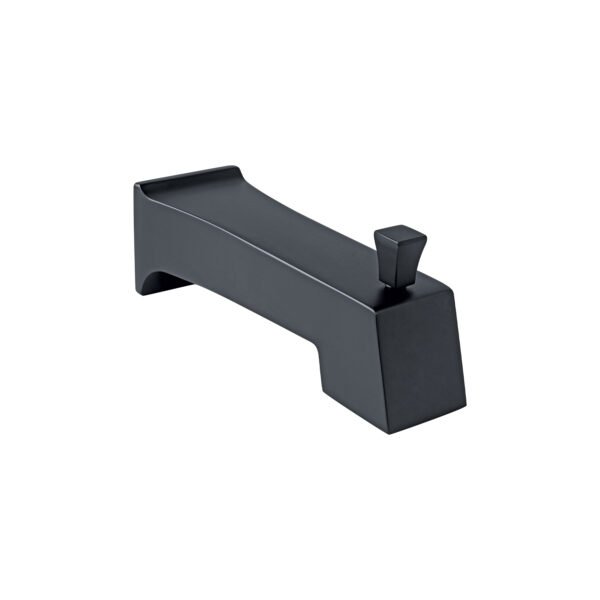 Salida de tina con desviador negro FOSET KUBO 44275