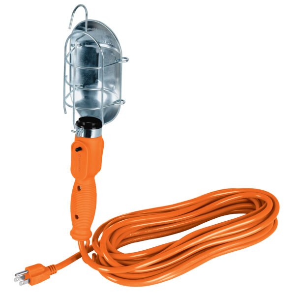Lámpara de taller con canastilla metálica 7.5 m Volteck 47259