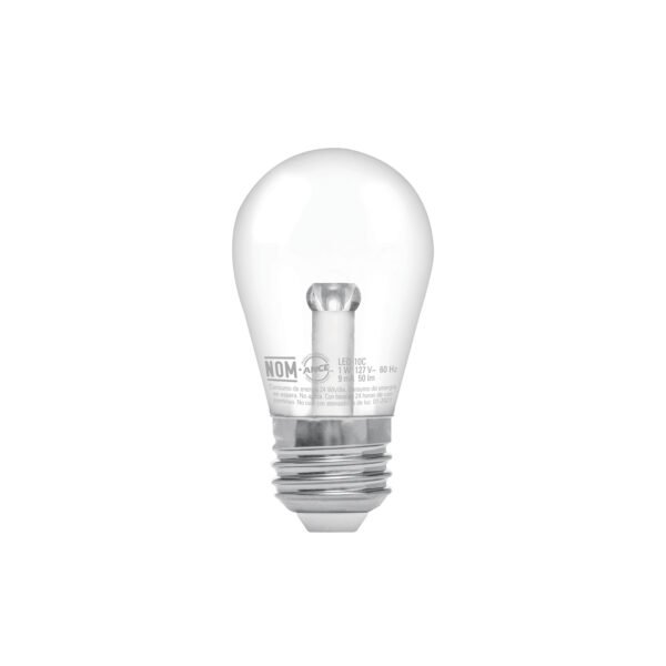Lámpara LED S14 sin filamento 1 W luz cálida caja Volteck 48077